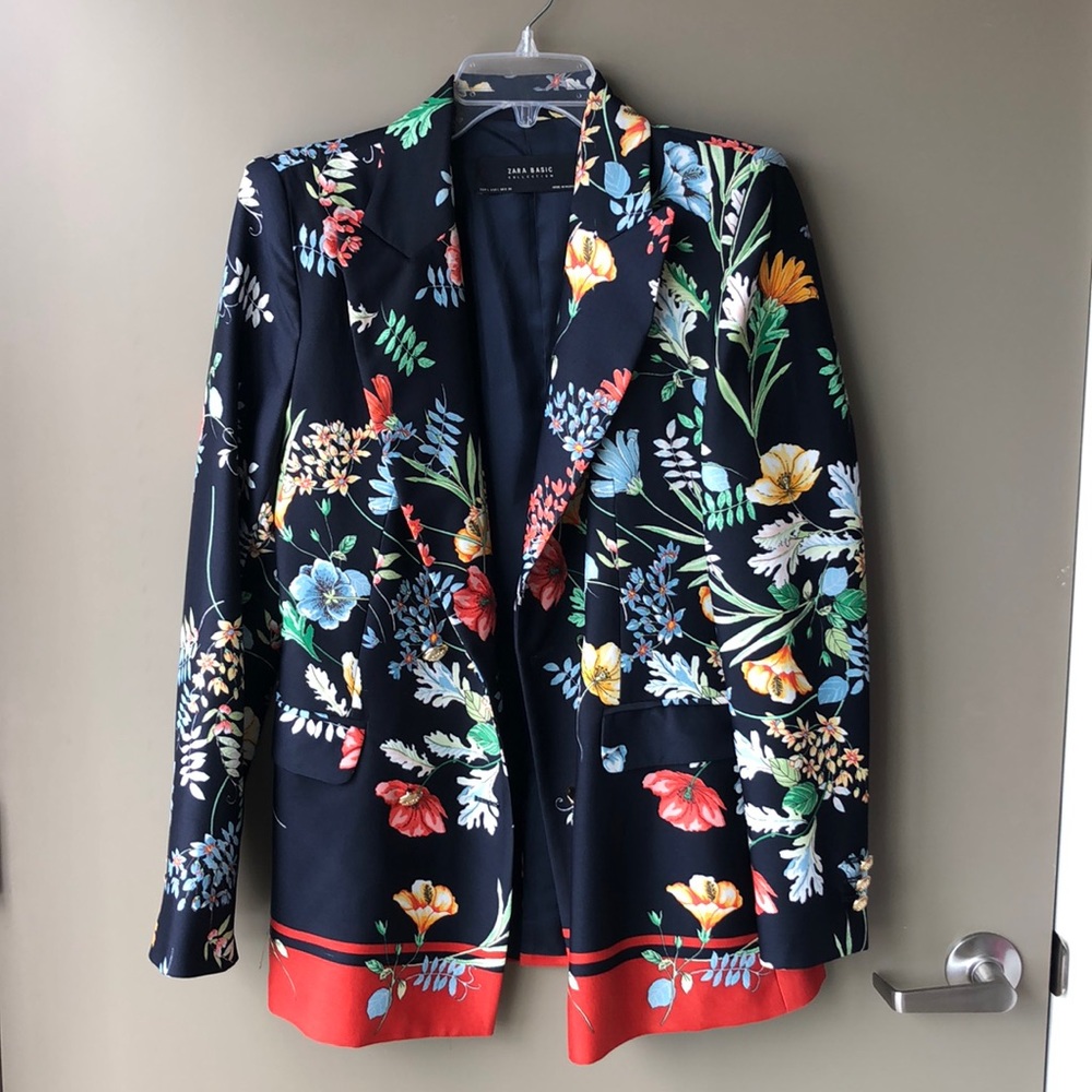 Zara Floral Blazer